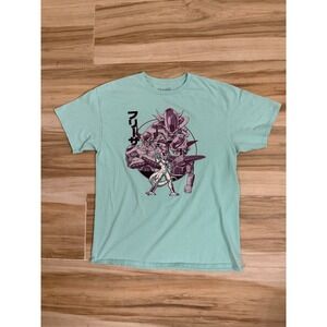 Dragon Ball Z Frieza Graphic Tee Mint Green Mens Large DBZ Toei Animation Shirt